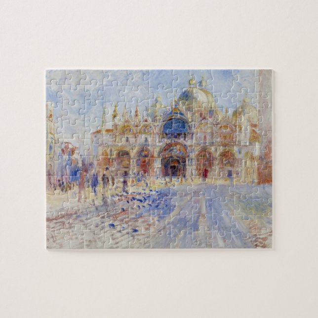 Piazzaen San Marco, Venedig, 1881 (olja på kanfas) Pussel (Horisontell)