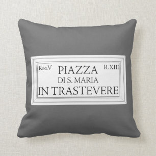 Piazzaen Santa Maria i Trastevere, den Rome gatan Kudde
