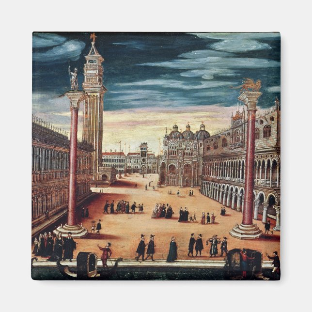 Piazzetta di San Marco, Venedig Magnet (Framsidan)