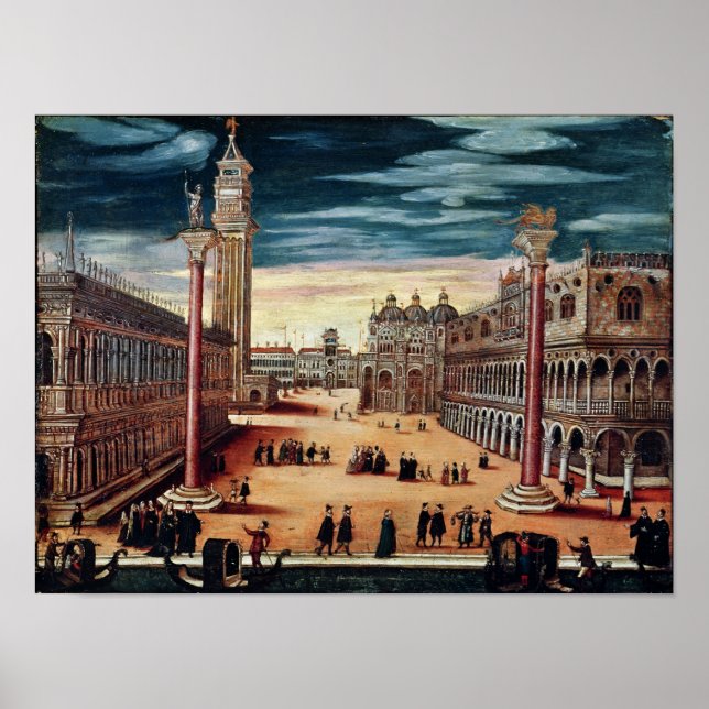 Piazzetta di San Marco, Venedig Poster (Framsidan)