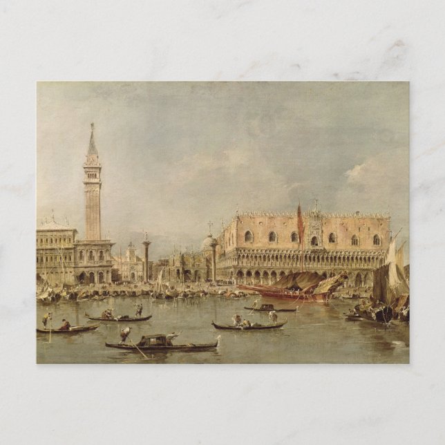Piazzetta och Palazzo Ducale Vykort (Framsida)