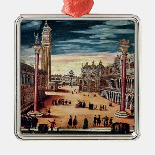 Piazzettaen di San Marco, Venedig Julgransprydnad Metall (Framsidan)