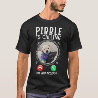 Pibble Ringer Tar Du Emot Roligt Hund Meme T Shirt
