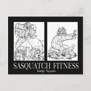 Pic #1 JUMP SQUATS för Sasquatch Fitness Series Vykort