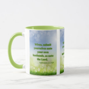 Pic Two-Tone, 5:22 KJV Bible Scripture Mugg