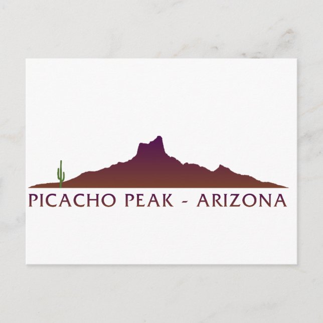 Picacho Peak - Arizona Vykort (Framsida)