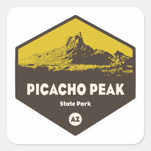 Picacho Peak State Park Arizona Fyrkantigt Klistermärke
