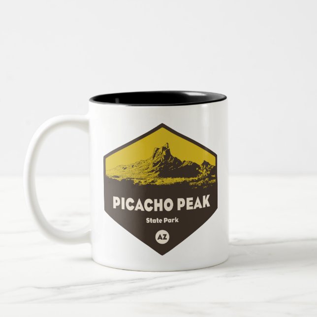 Picacho Peak State Park Arizona Två-Tonad Mugg (Vänster)