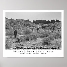 Picacho Peak State Park Keepsaké Arizona Artwork Poster
