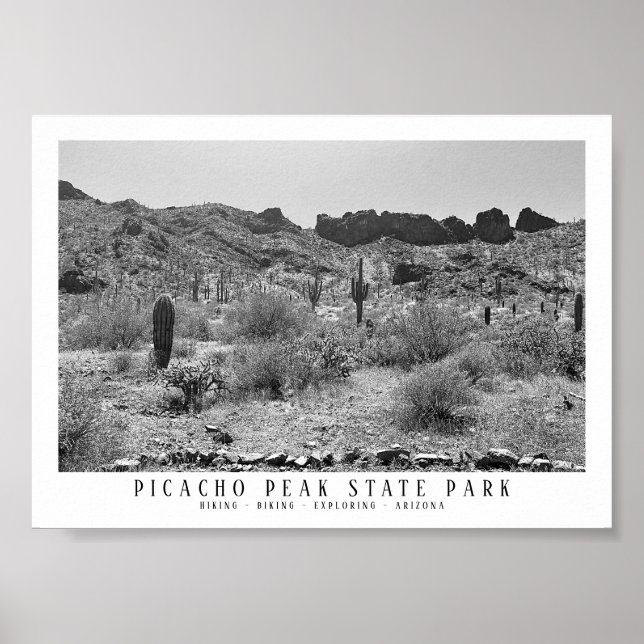 Picacho Peak State Park Keepsaké Arizona Poster (Framsidan)