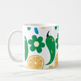 Picante Fiesta Chili Colorful Mönster Kaffemugg