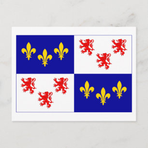 Picardie flagga vykort