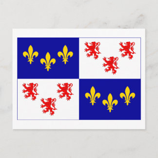 Picardie flagga vykort