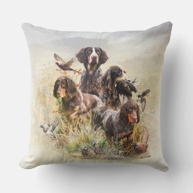 Picardy Spaniel Kudde (Framsida)