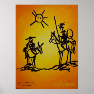 Picasos universitetslärare Quixote Poster
