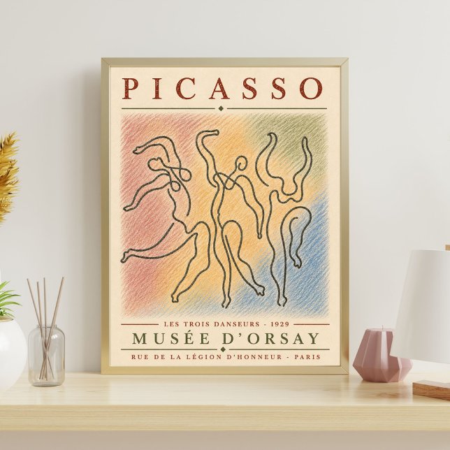 Picasso Affisch | Picasso Tryck | Les Trois Danseu (Skapare uppladdad)