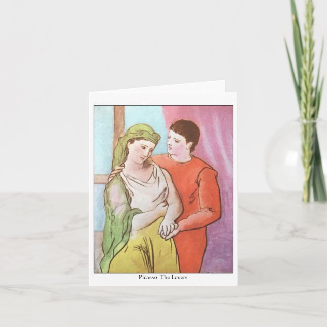 Picasso- älskare noterar kortet kort (Framsida)