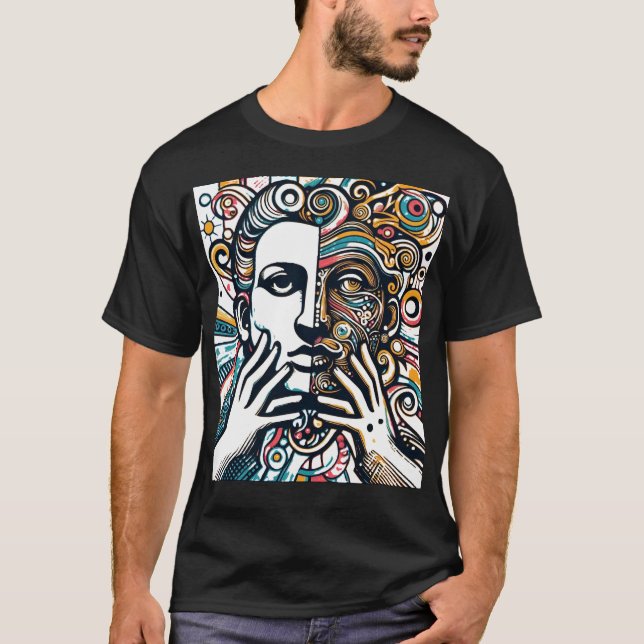 Picasso Art T Shirt (Framsida)