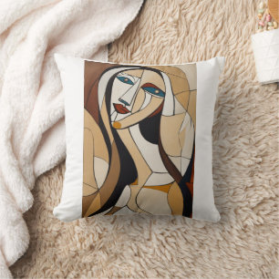 "Picasso-inspirerad Femme Pillow" Kudde