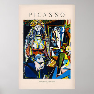 Picasso Kvinnorna i Alger955 Konsttryck Berömd Poster