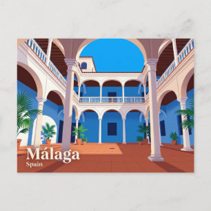 Picassomuseet, Málaga Spanien Vykort