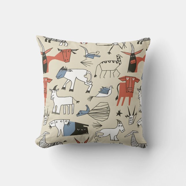 Picassos Menagerie Cushion Kudde (Framsida)