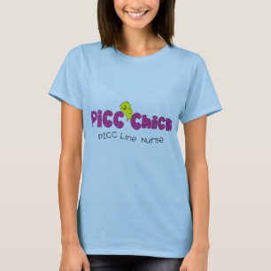 PICC-chicken PICC fodrar sjuksköterskagåvor T-shirt