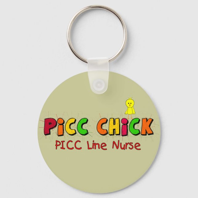 PICC LINE Nurse Gifts Nyckelring (Framsida)
