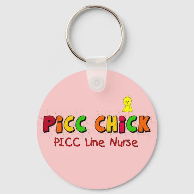 PICC LINE Nurse Gifts Nyckelring (Framsida)