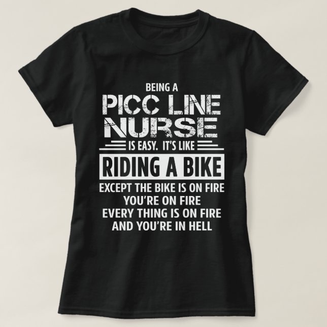 PICC Line Nurse T Shirt (Design framsida)