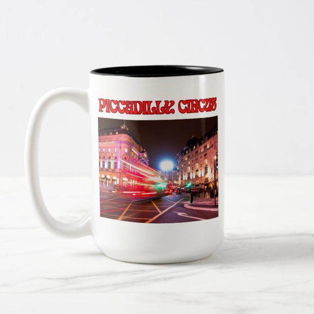 Piccadilly Circus 15 oz. Tvåtons mugg (Vänster)