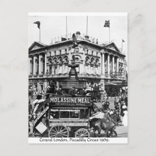 Piccadilly Circus, 1908 Central London England Vykort