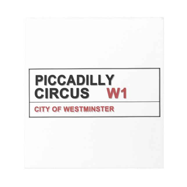 Piccadilly Circus London Anteckningsblock (Framsida)