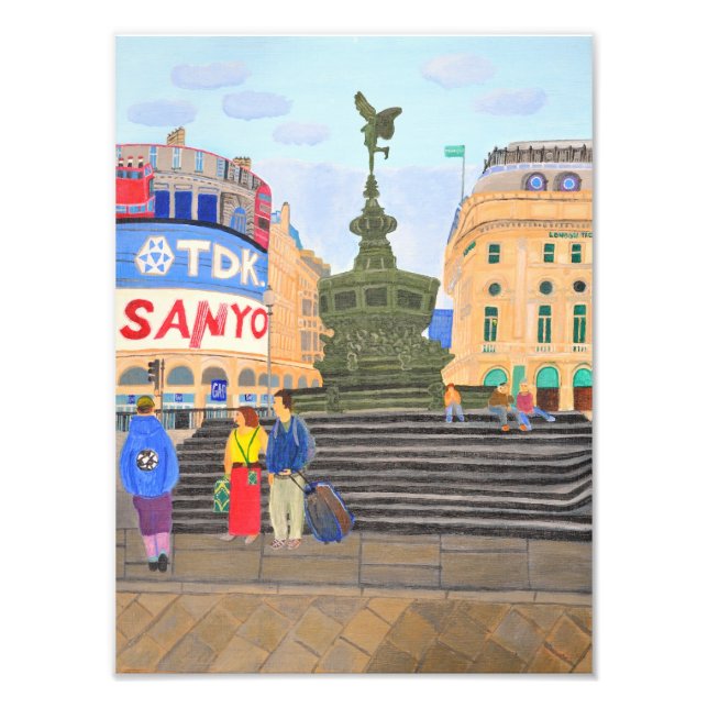 Piccadilly Circus London Fototryck (Framsidan)