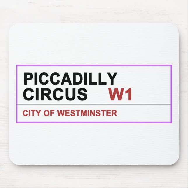 Piccadilly Circus London Musmatta (Framsidan)