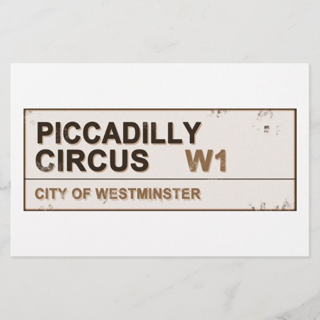 Piccadilly Circus London - Vintage (Framsida)