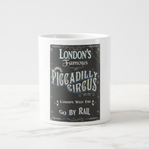 Piccadilly Circus London vintage affisch Jumbo Mugg