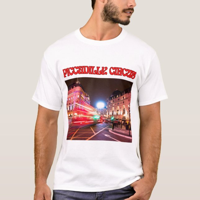 Piccadilly Circus Men's T-Shirt (Framsida)