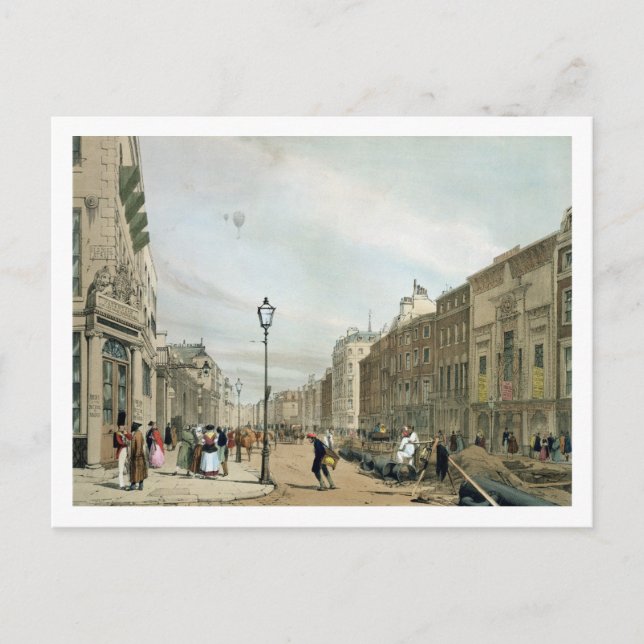 Piccadilly från hörnet av Old Bond Street, från Vykort (Framsida)