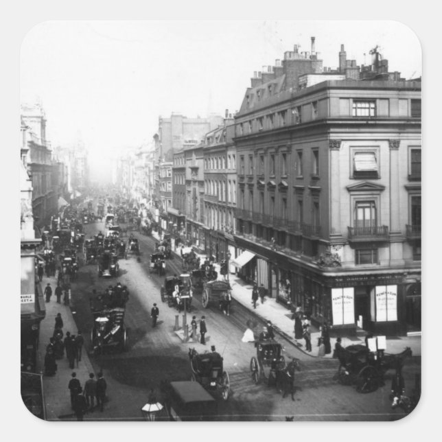 Piccadilly Fyrkantigt Klistermärke (Framsida)