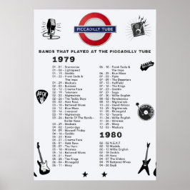 Piccadilly Tube 1979 1980 Poster