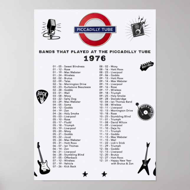 Piccadilly Tube Poster (Framsidan)
