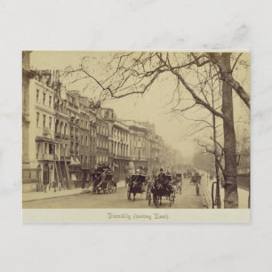Piccadilly vänd Öster, (foto av sepia) Vykort