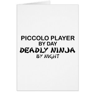 Piccolo dödliga Ninja vid natt Hälsningskort