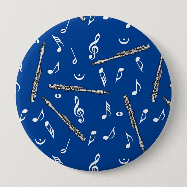 Piccolo Music Note Mönster Knapp (Framsida)