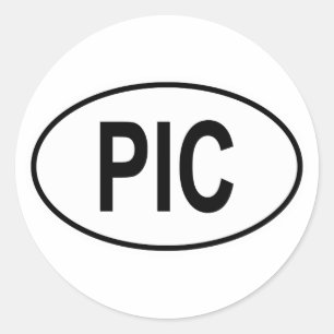 Piccolo Oval Runt Klistermärke
