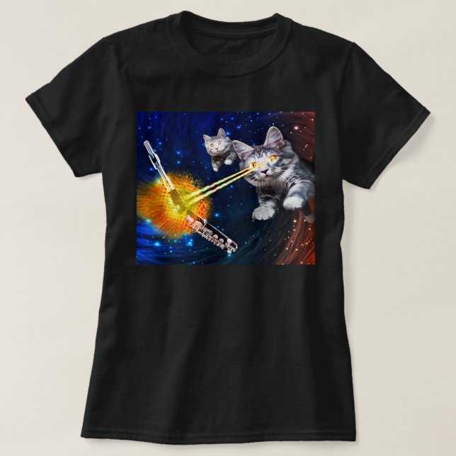 Piccolo vs. laserkatter t shirt (Design framsida)