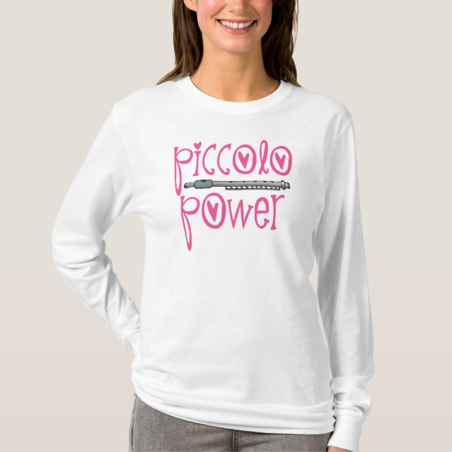 Piccoloen driver rosor t-shirt (Framsida)