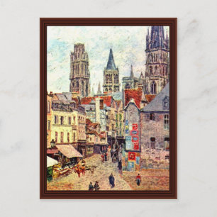 Picerie Rouen, av Pissarro Camille Vykort