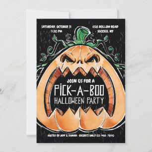 Pick-A-Boo Halloweenfest Inbjudningar